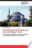 libro Contribución Al Estudio De La Lexicología Turca